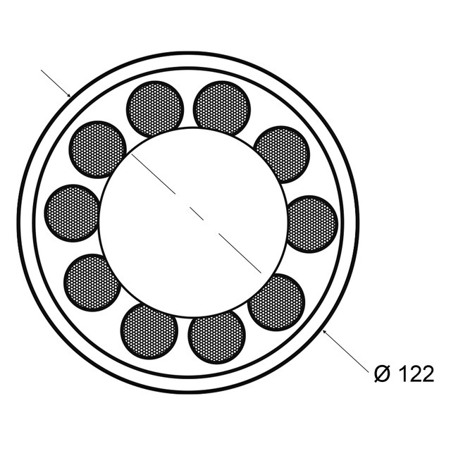 FEU Rond 3 Fonctions 122X61 EA45 10/30V 24 LED référence fournisseur 1216762